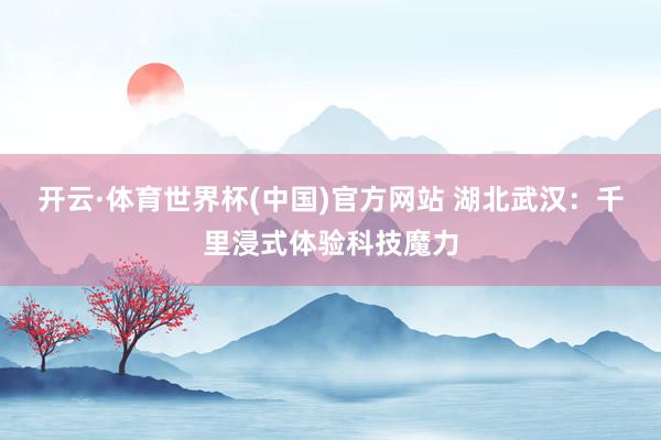 开云·体育世界杯(中国)官方网站 湖北武汉：千里浸式体验科技魔力