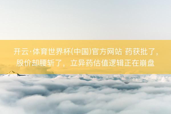 开云·体育世界杯(中国)官方网站 药获批了，股价却腰斩了，立异药估值逻辑正在崩盘